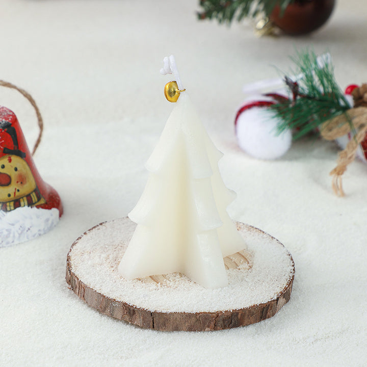 Handgeferti Weihnachts-Duftkerze, Baumform