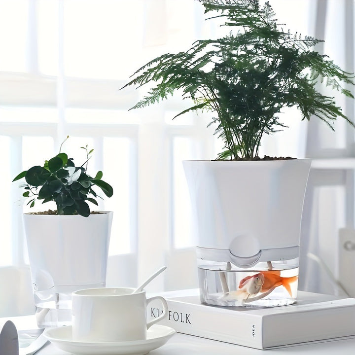 Blumentopf mit Selbstbewässerung, Kunststoff