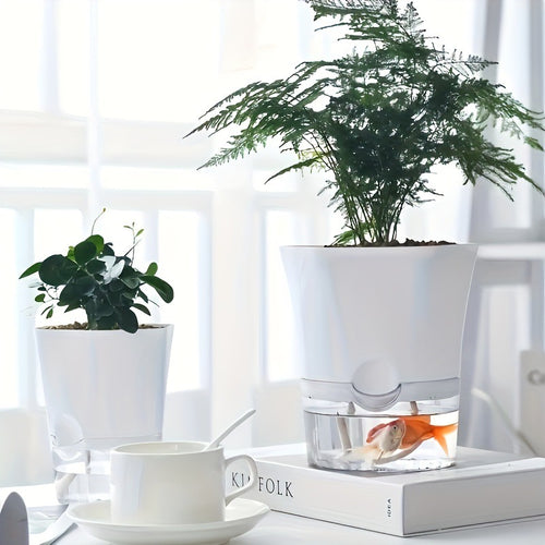 Blumentopf mit Selbstbewässerung, Kunststoff