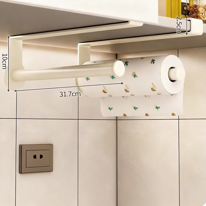 Küchenrollenhalter aus Kohlenstoffstahl, wandmontierbar