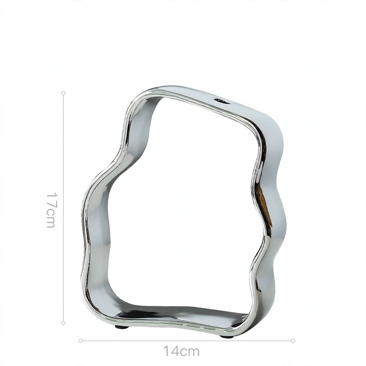 Geometrische Keramik-Vase, nordisches Design