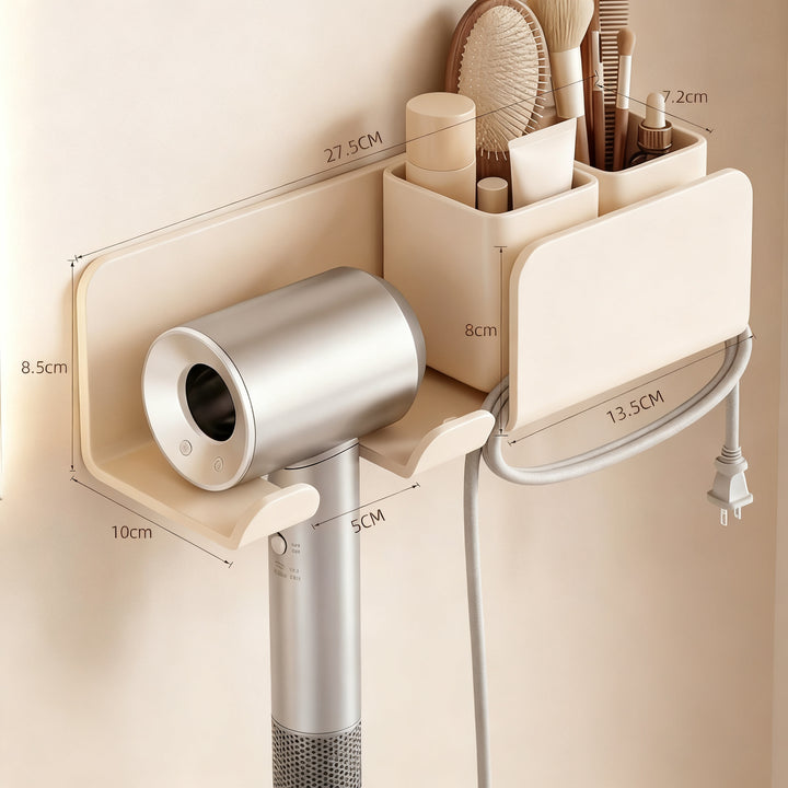 Haartrockner-Halter mit Kabelorganisation