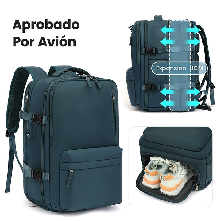 Erweiterbare Reiserucksack, 36–55 L, für Laptops