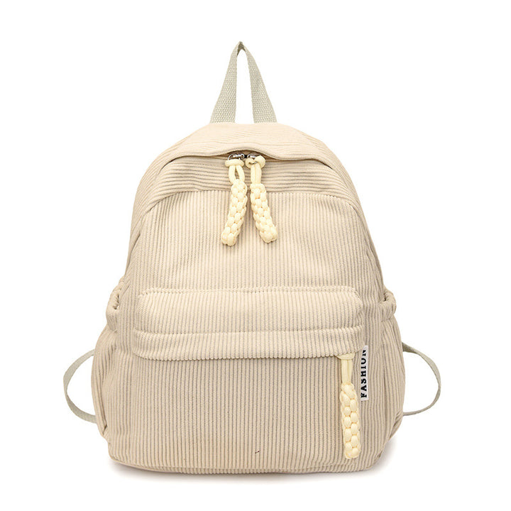 Großer PU-Rucksack, leicht, einfarbig