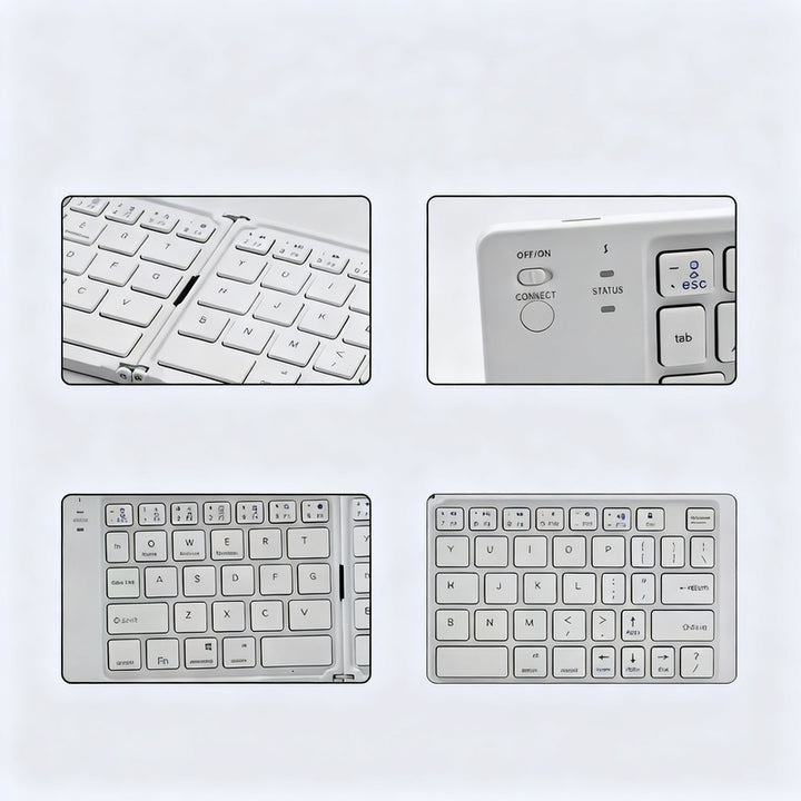 Bluetooth-Klappentastatur, tragbar und wasserfest