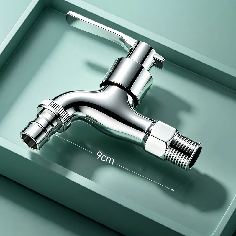 Edelstahl-Wasserhahn für Waschmaschine und Balkon