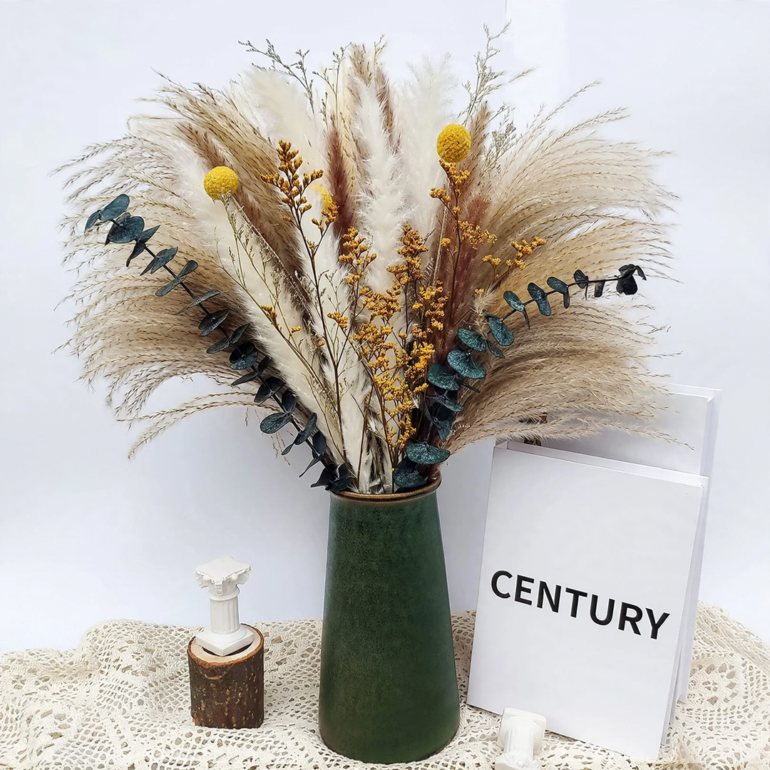 Trockenblumenbund, Pampas und Naturmaterialien