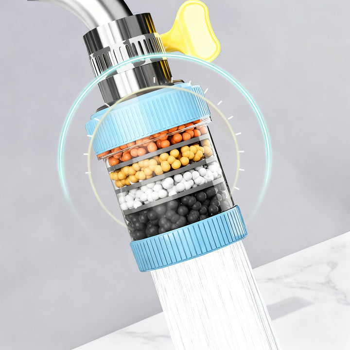 Drehbarer Wasserhahn-Aufsatz mit Filterung