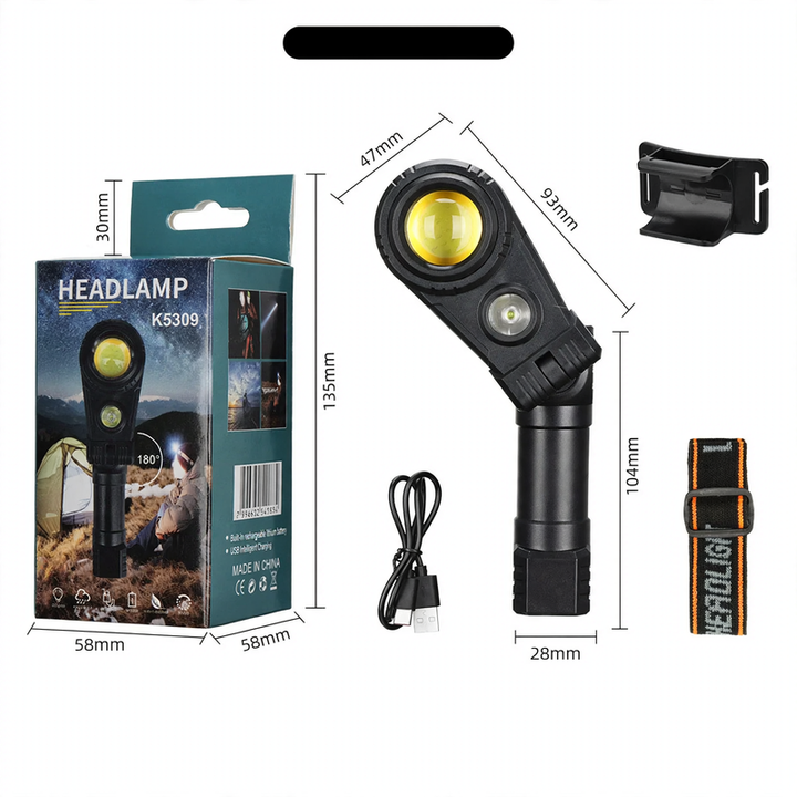 Tragbare LED-Arbeitsleuchte mit Kopfband, ST2015