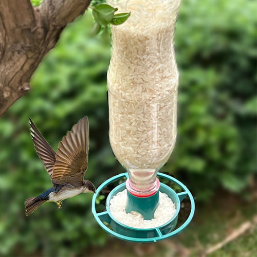 Kunststoff-Vogelfutterstation für Flaschenaufzug