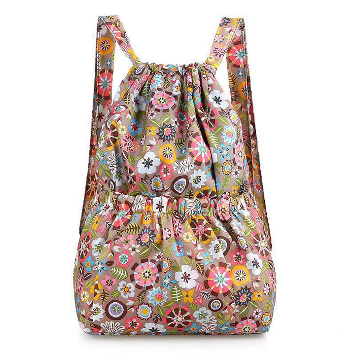 Damen-Rucksack mit Druckmuster, strapazierfähig, großes Volumen