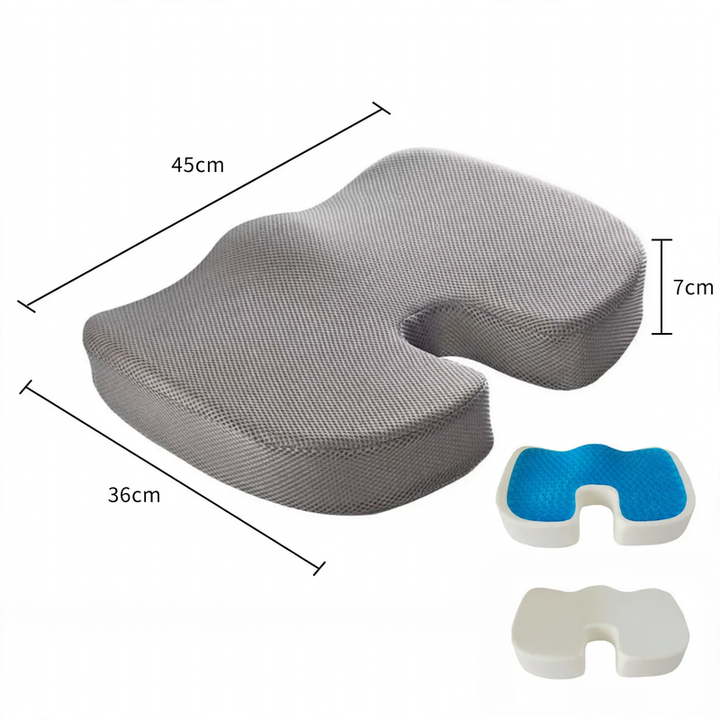 Sitzkissen Memory-Foam mit Gel-Kühlung