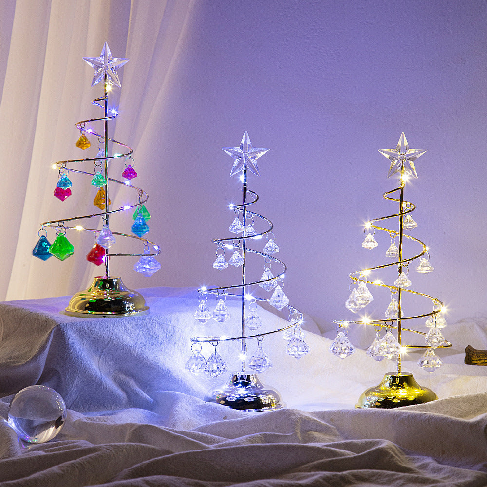 Kristallbaum-Nachtlicht mit LED