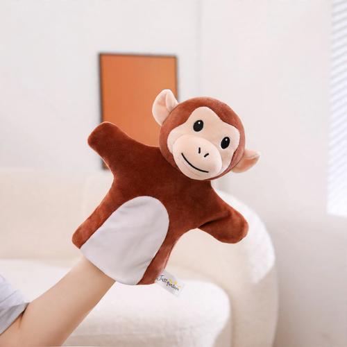 Tierische Handpuppe aus Plüsch