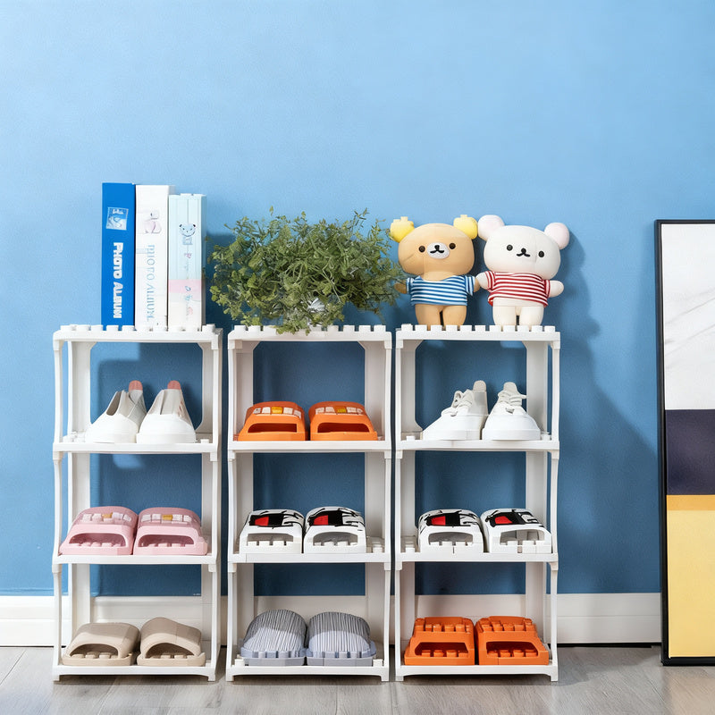 Schuhregal aus Kunststoff, 9-lagig