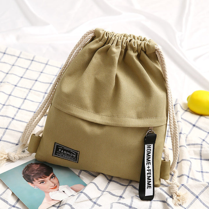 Leichter Rucksack aus Baumwollstoff
