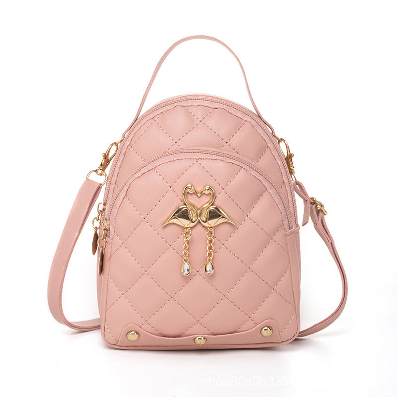 Bestickter Rucksack aus PU-Material