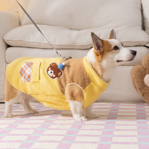 Hundepullover Fleece, Kontrastfarben, zweiarmig