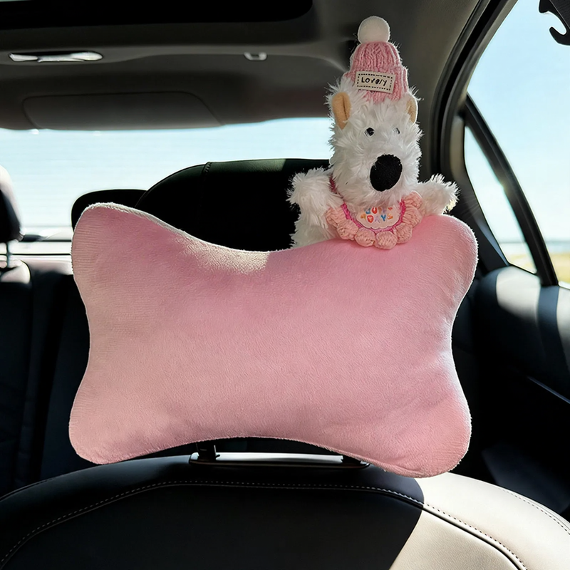 Autokopfkissen mit Cartoon-Muster
