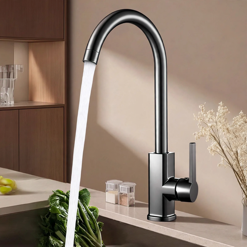 Küchenarmatur mit Spritzschutz, drehbar, Modell S-10804