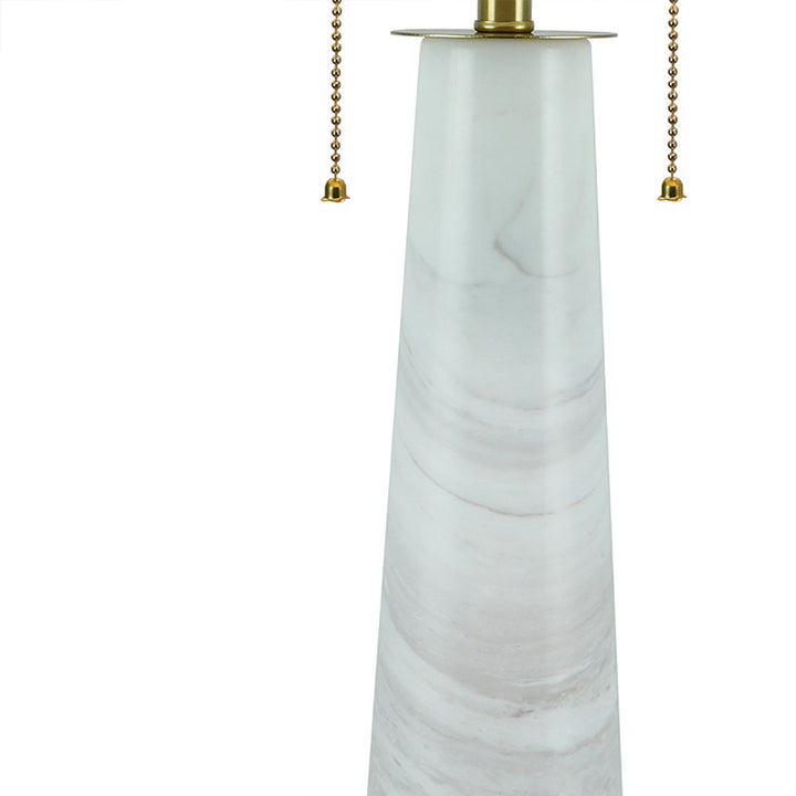 Marmor-Tischlampe mit Touchschalter