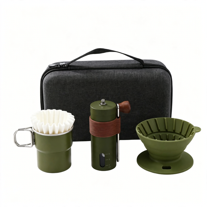 Handaufguss-Kaffee-Geschenkset, 14–15-teilig