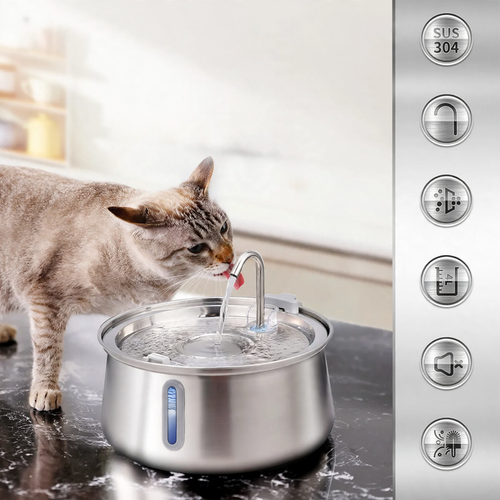 Automatischer Trinkbrunnen für Katzen und Hunde, 4 L