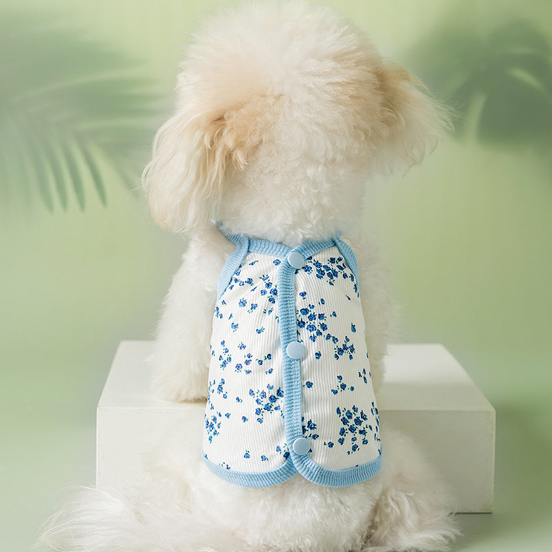 Sommer-Trägerkleid für Katzen und kleine Hunde, Baumwolle
