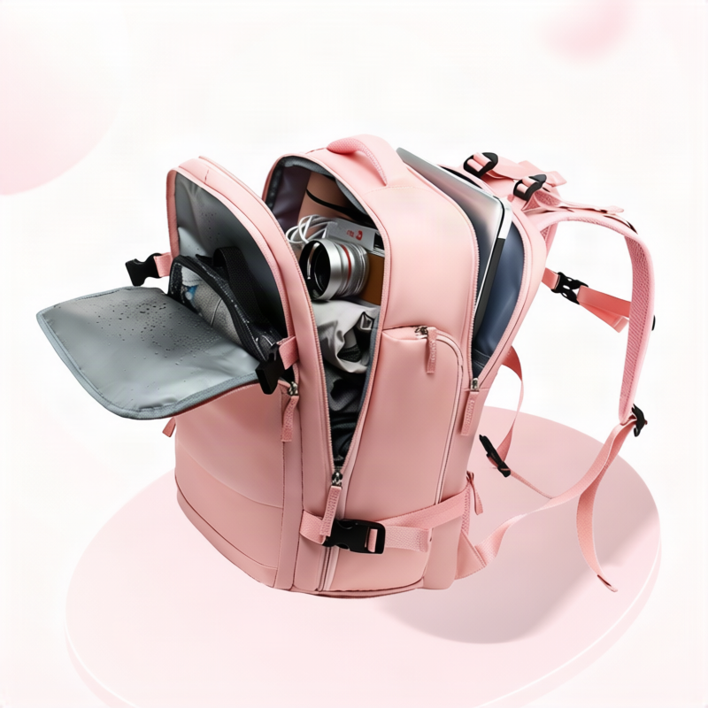Rucksack Damen, 36–55 L, Nylon, wasserabweisend