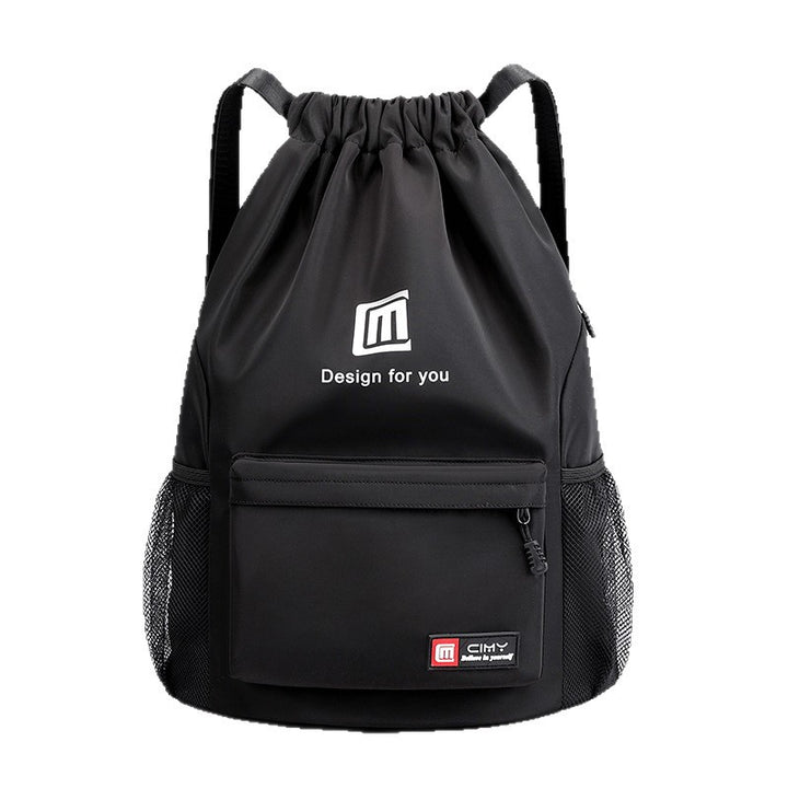 Nylon-Rucksack, 20–35 L, atmungsaktiv, mit Kordelzug