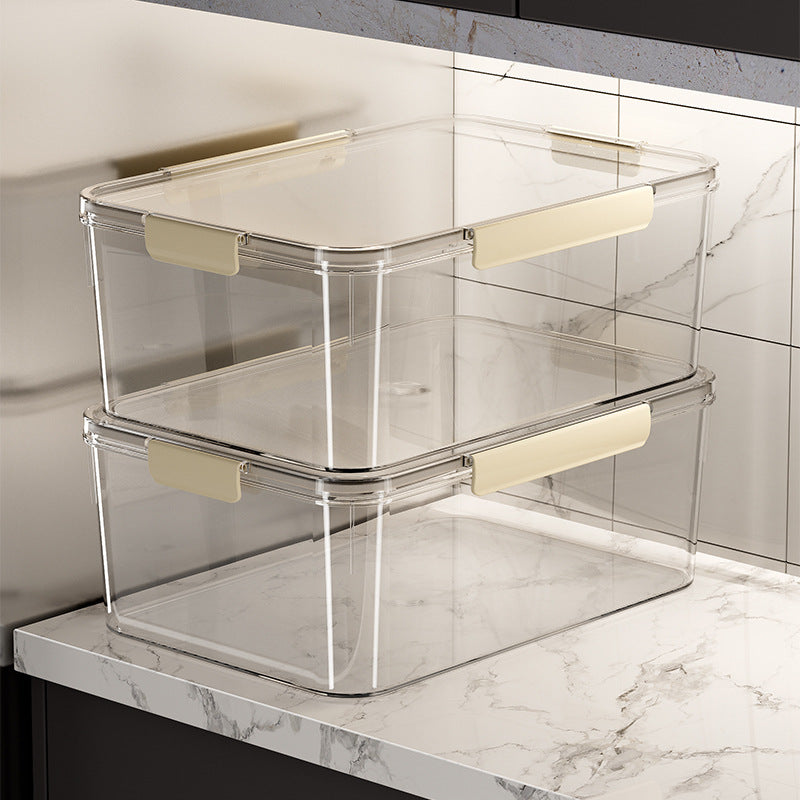 Transparente Frischhaltebox mit dichtem Deckel