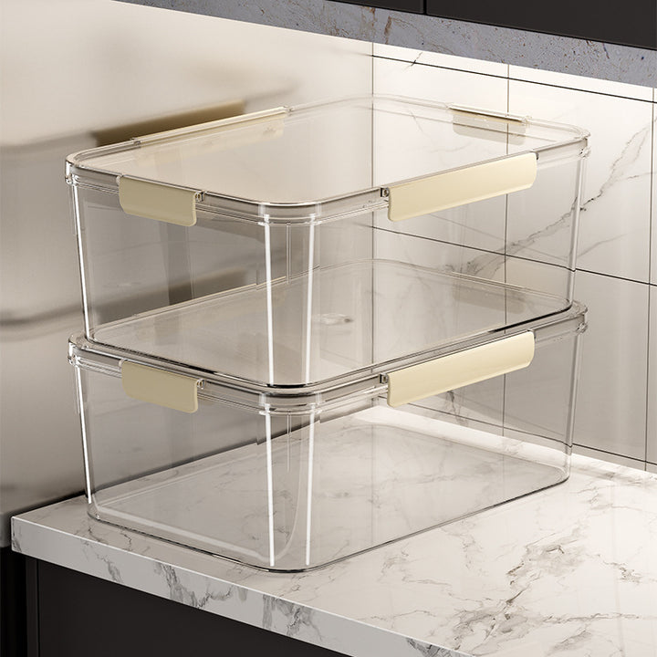 Transparente Frischhaltebox mit dichtem Deckel