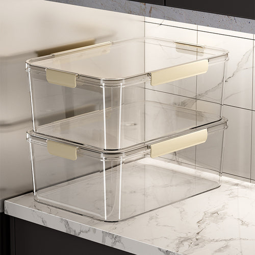 Transparente Frischhaltebox mit dichtem Deckel