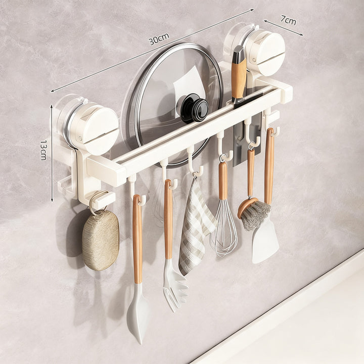 Küchen-Hängestange mit Haken aus Aluminium