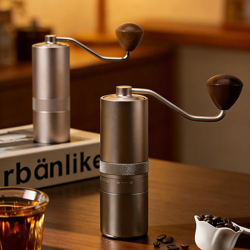 Handkaffeemühle, italienisch, 3–5 Tassen, Edelstahl