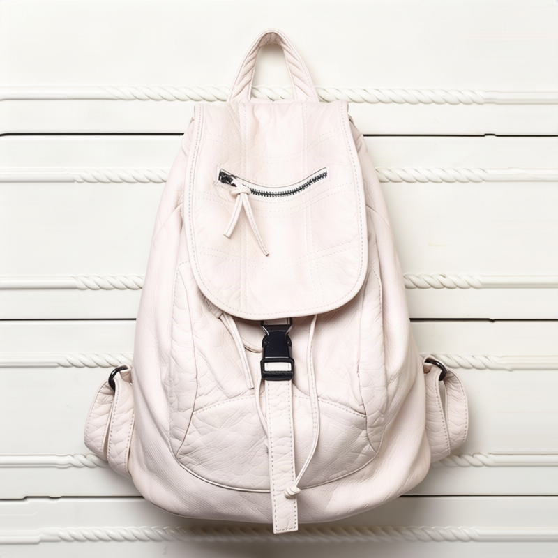 Doppelschultiger Rucksack aus PU-Material
