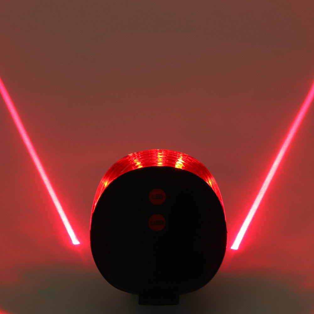 Fahrrad-Laser-Rücklicht mit Parallellinie