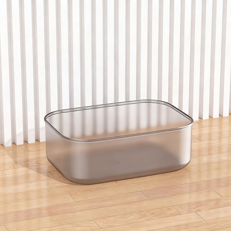 Transparente Aufbewahrungsbox aus Kunststoff
