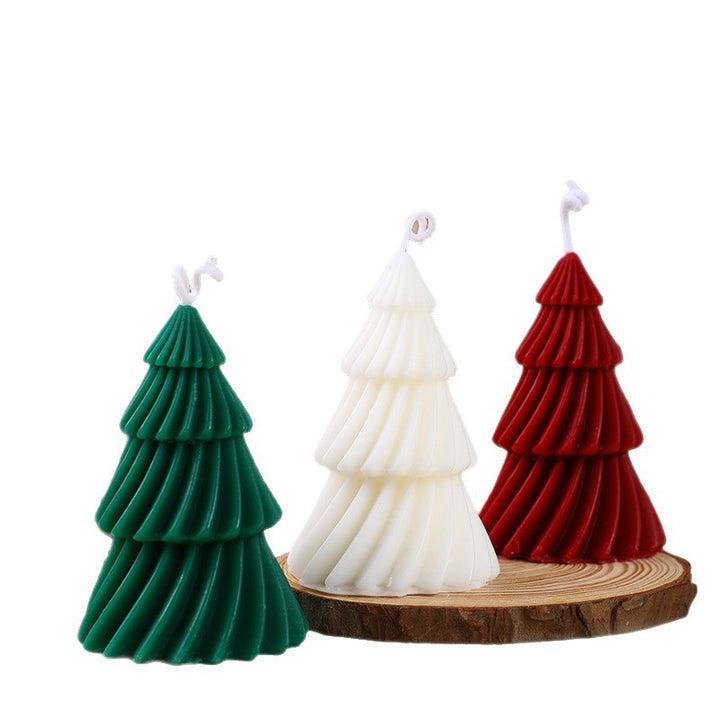 Weihnachtsbaum-Duftkerze aus Sojawachs