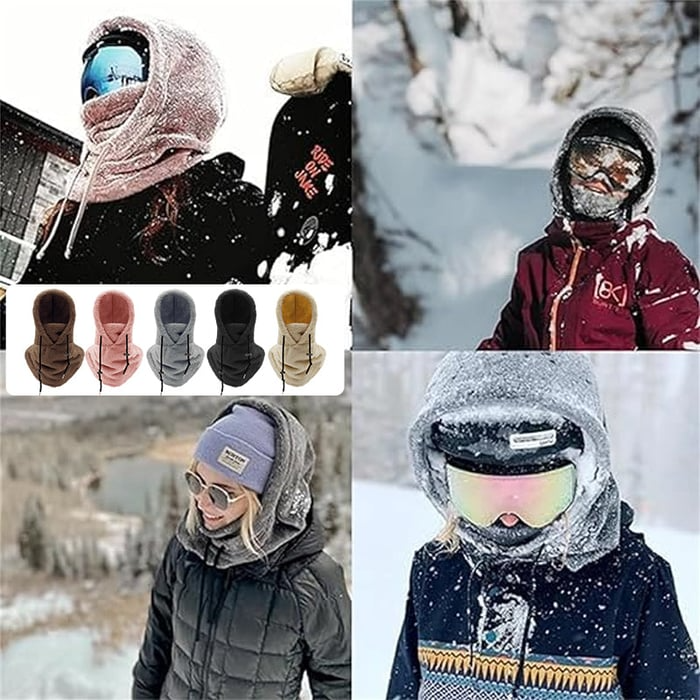 Ski-Maske mit Sherpa-Kapuze | Karnz