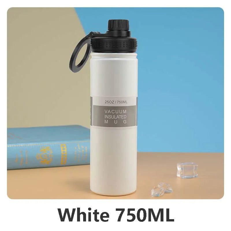Isolierte Edelstahl-Trinkflasche mit Handyhalterung – 750 ml