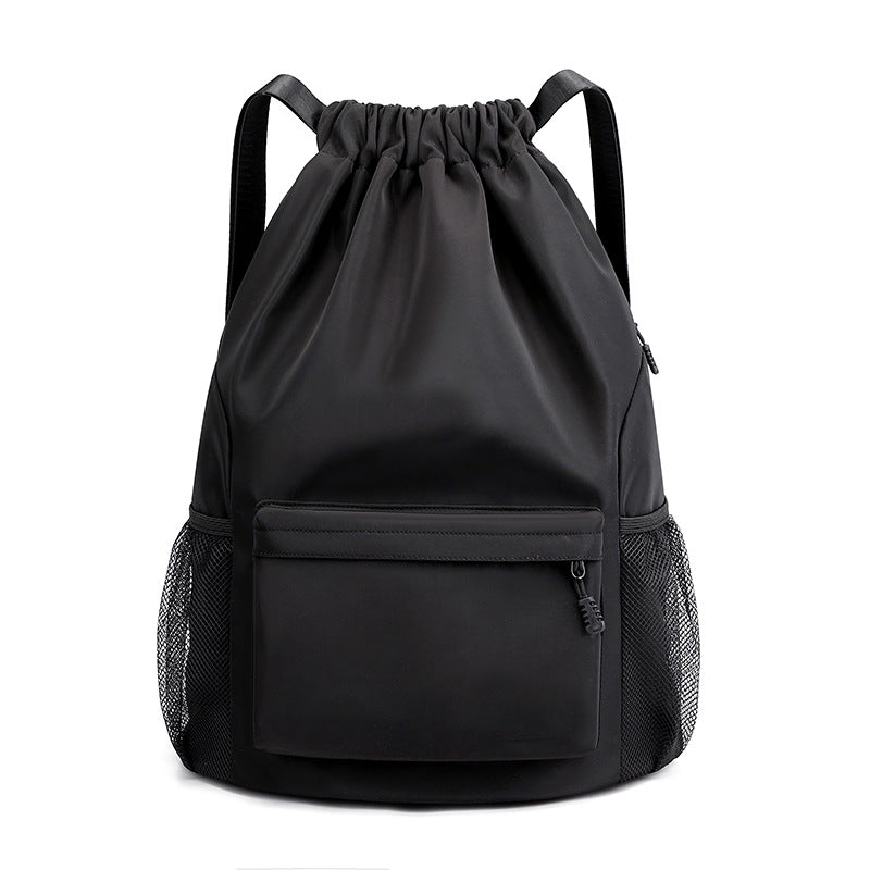 Nylon-Rucksack, 20–35 L, atmungsaktiv, mit Kordelzug