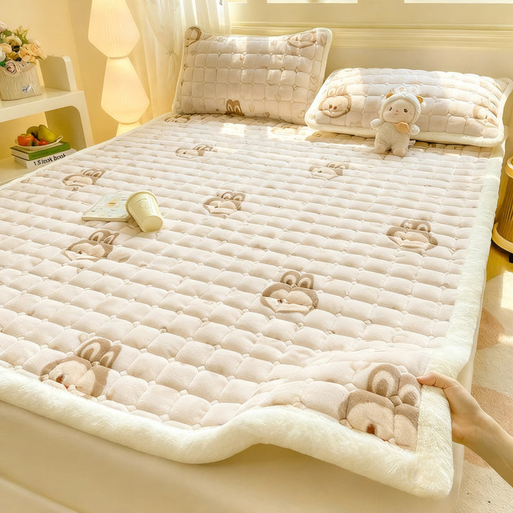 Fleece-Bettauflage, warm und weich