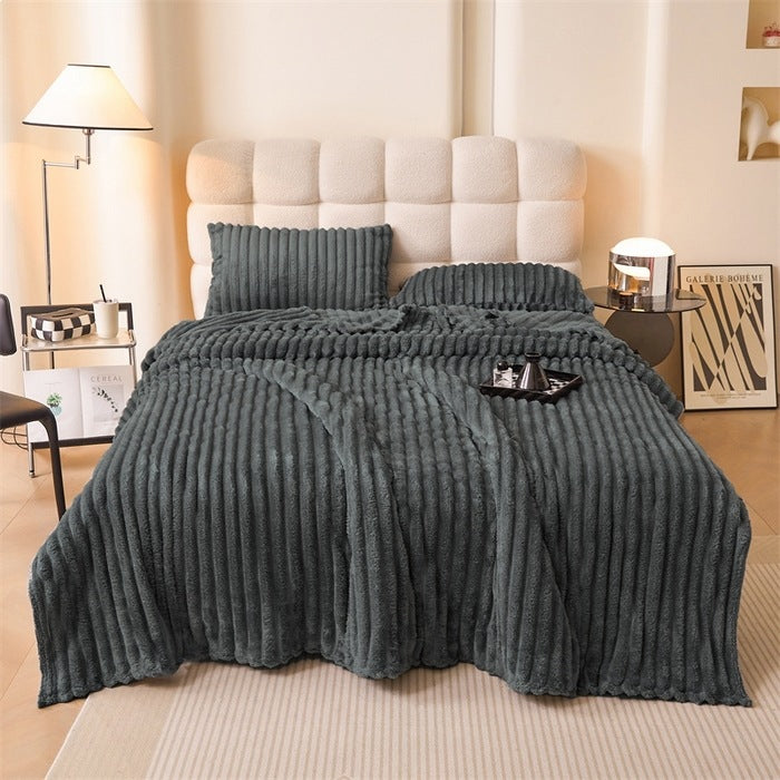 Fleece-Wolldecke, 800–1000 g, vier Jahreszeiten