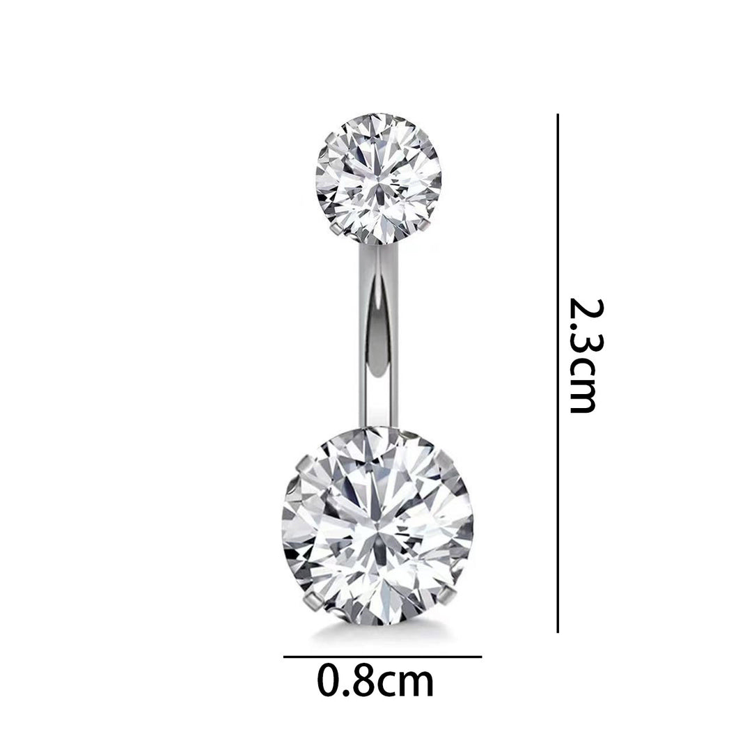 Titan-Piercingstab, flache Basis, Innengewinde