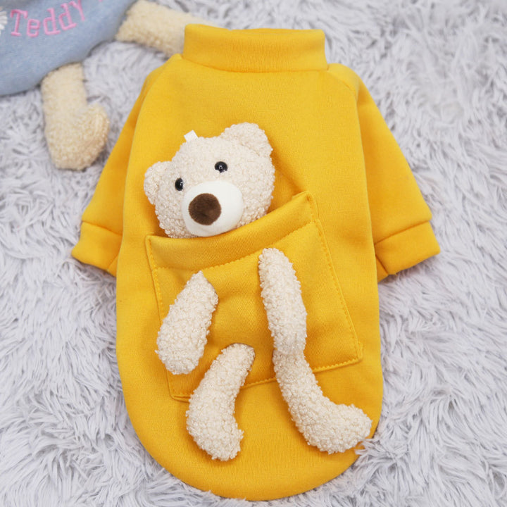 Fleece-Pullover für kleine Hunde und Katzen mit Streifenmuster