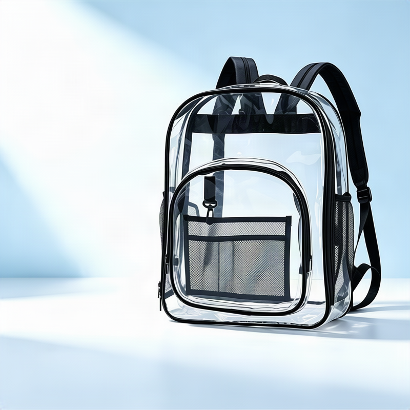 Transparenter PVC-Rucksack, wasserfest, leicht