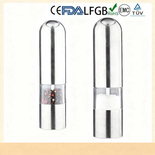 Elektrische Gewürzmühle Edelstahl, aufladbar