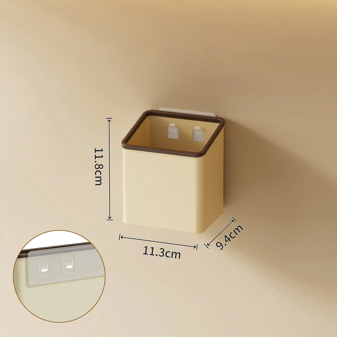 Wandmontierte Aufbewahrungsbox, PET, Selbstklebend
