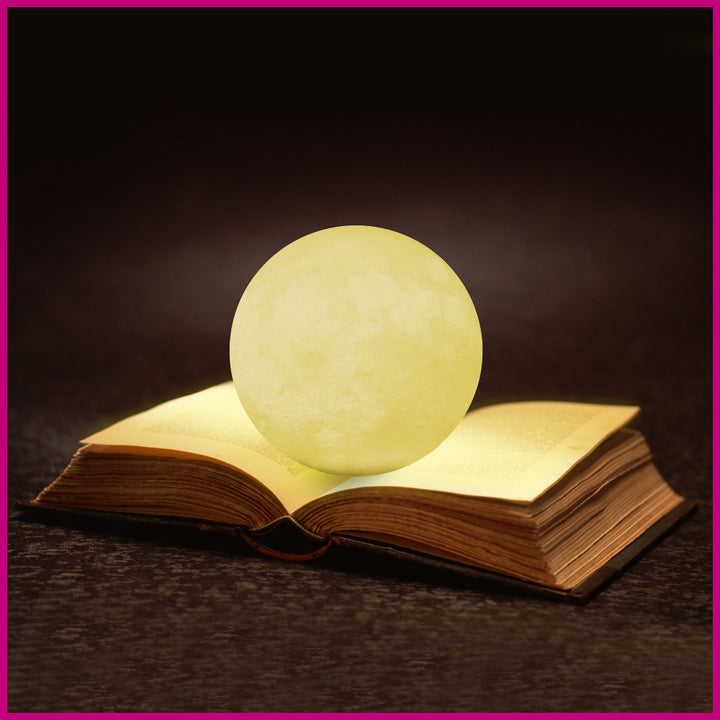 LED-Mondlampe mit Bluetooth-Lautsprecher und Touchsteuerung